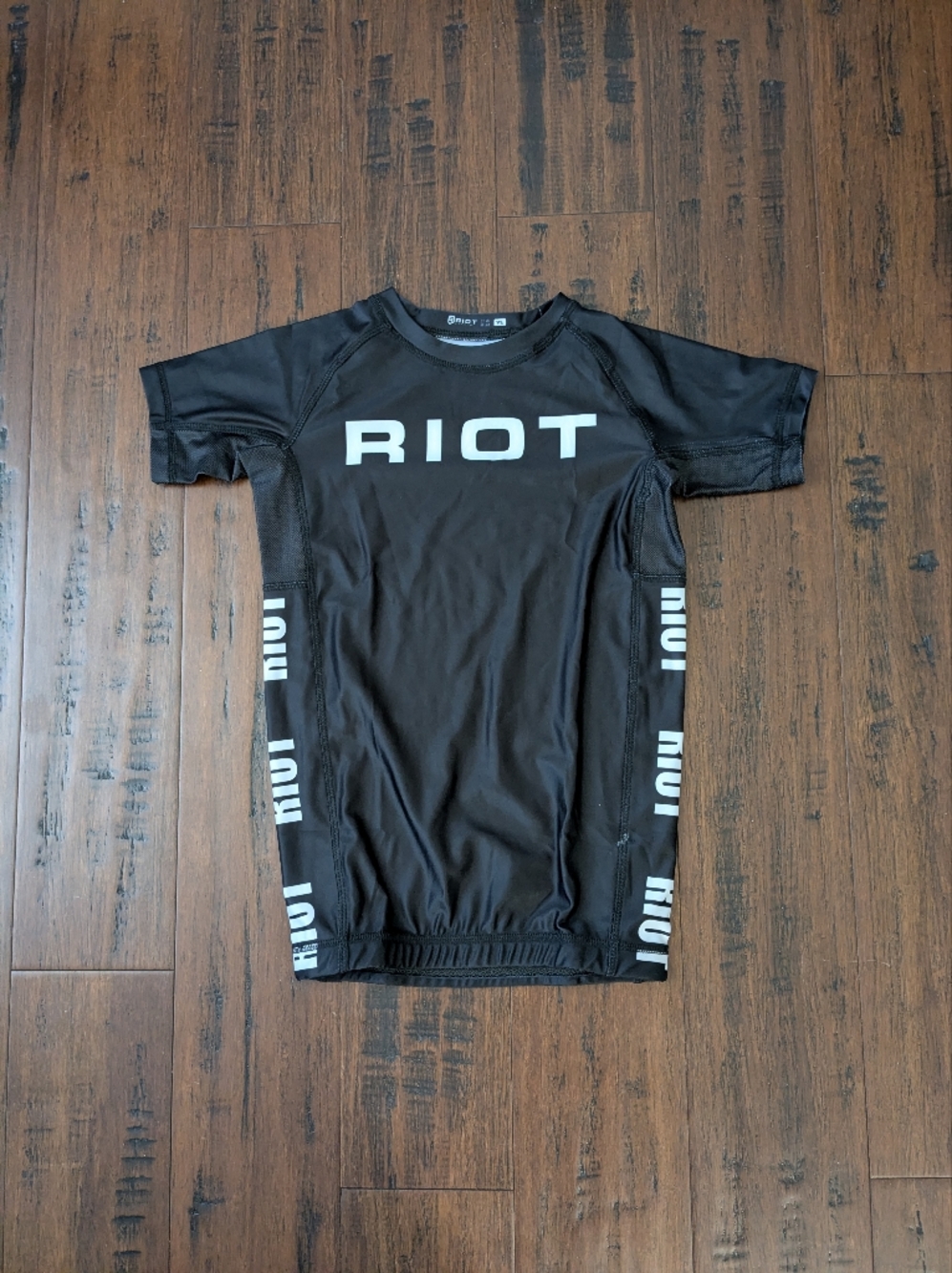 RIOT Black Athletic Logo Tee